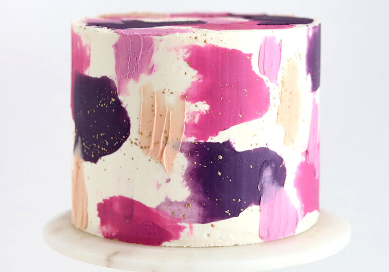 painted cake tutorial