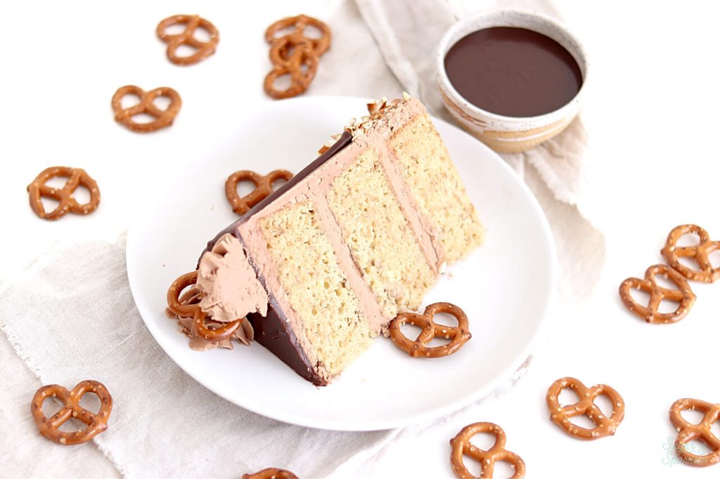 pretzel nutella layer cake recipe