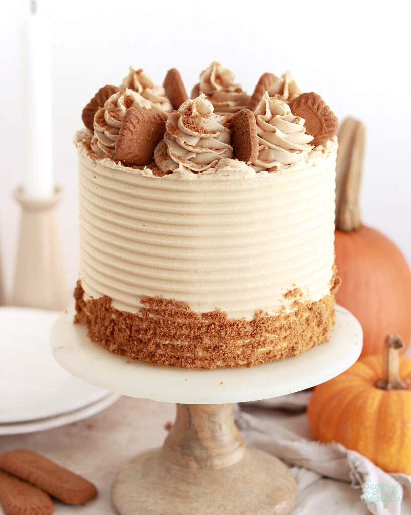 pumpkin biscoff layer cake recipe