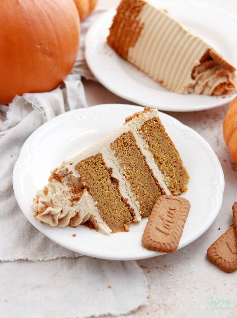 pumpkin biscoff cake