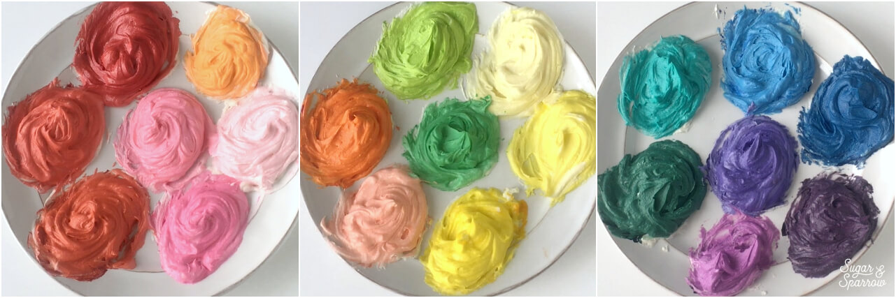 rainbow buttercream