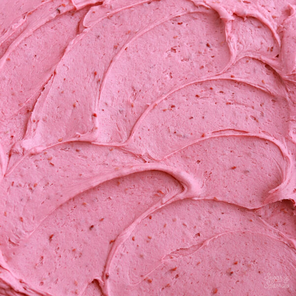 raspberry buttercream frosting recipe by sugar and sparrow