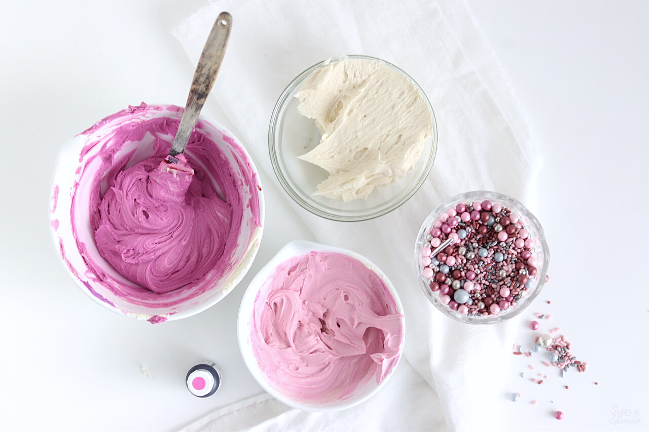 how to create a buttercream ombre