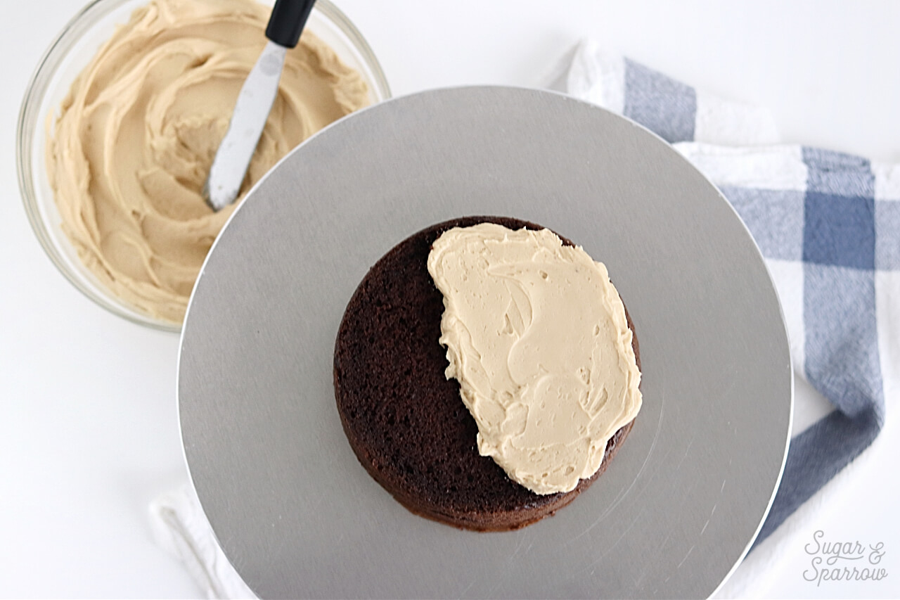 caramel frosting recipe by sugar and sparrow