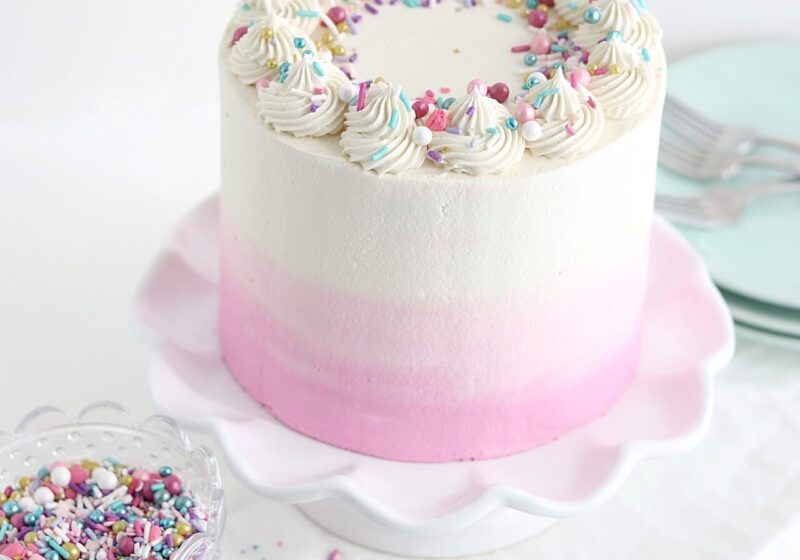 vanilla cake recipe by sugar and sparrow