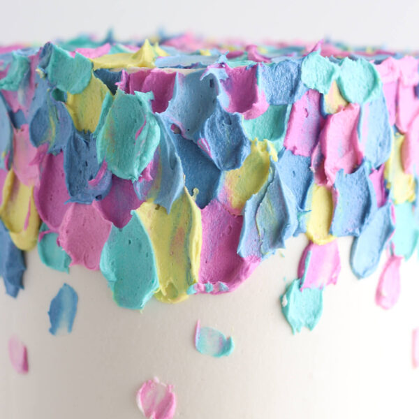 spatula painted cake tutorial