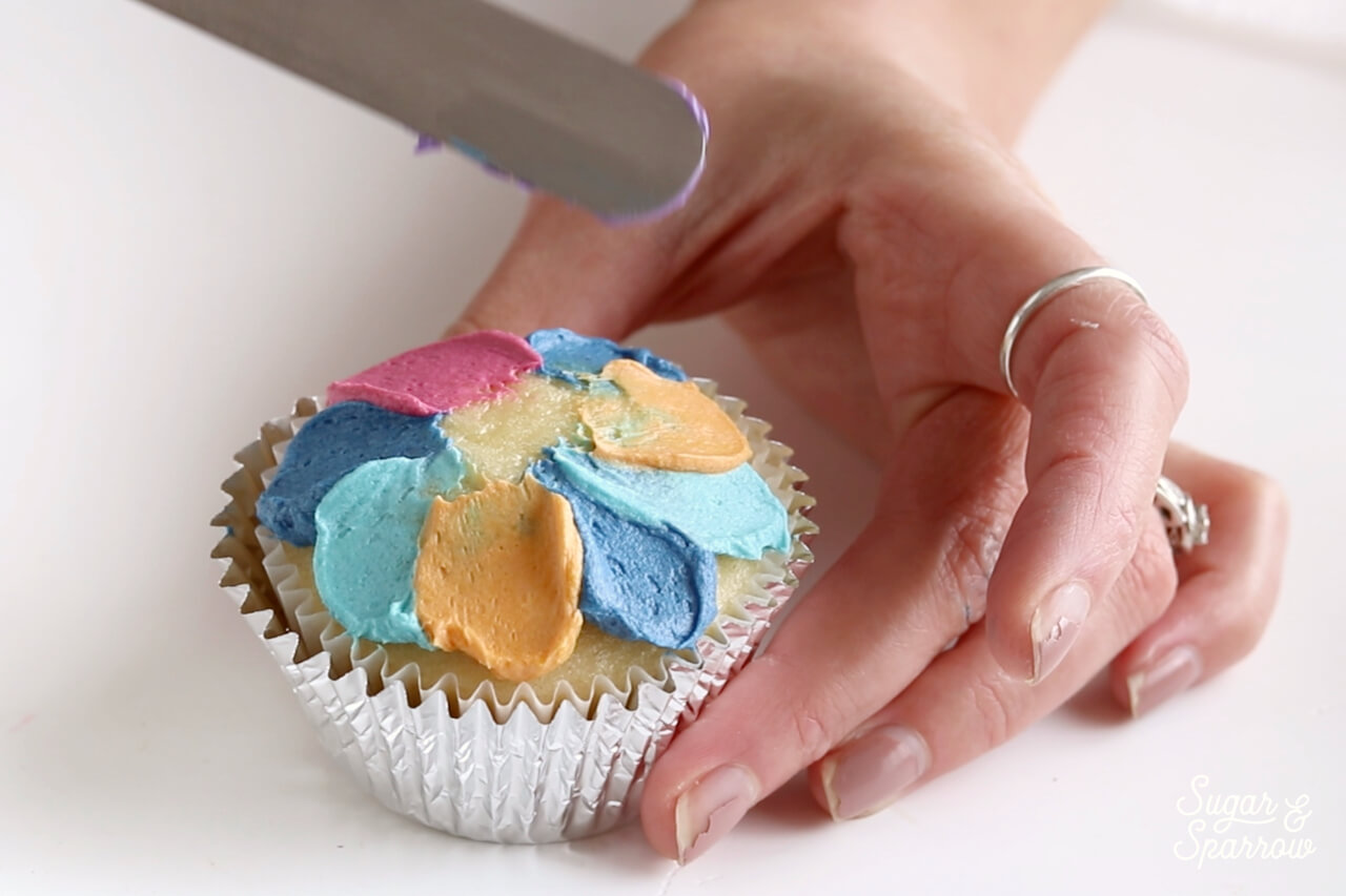 spatula painted buttercream