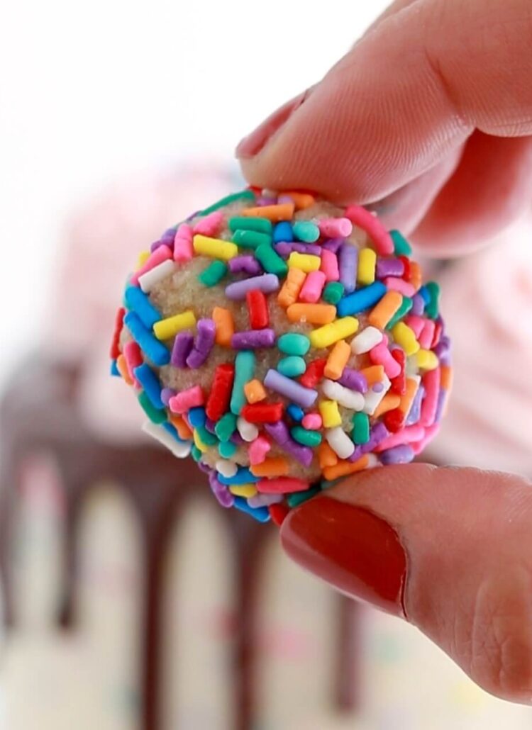 sprinkle cake balls topper tutorial by sugar and sparrow