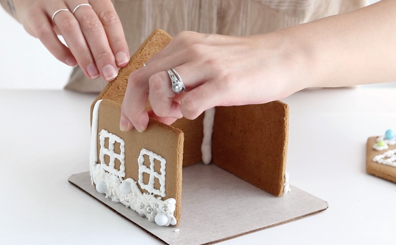 how to glue gingerbread together