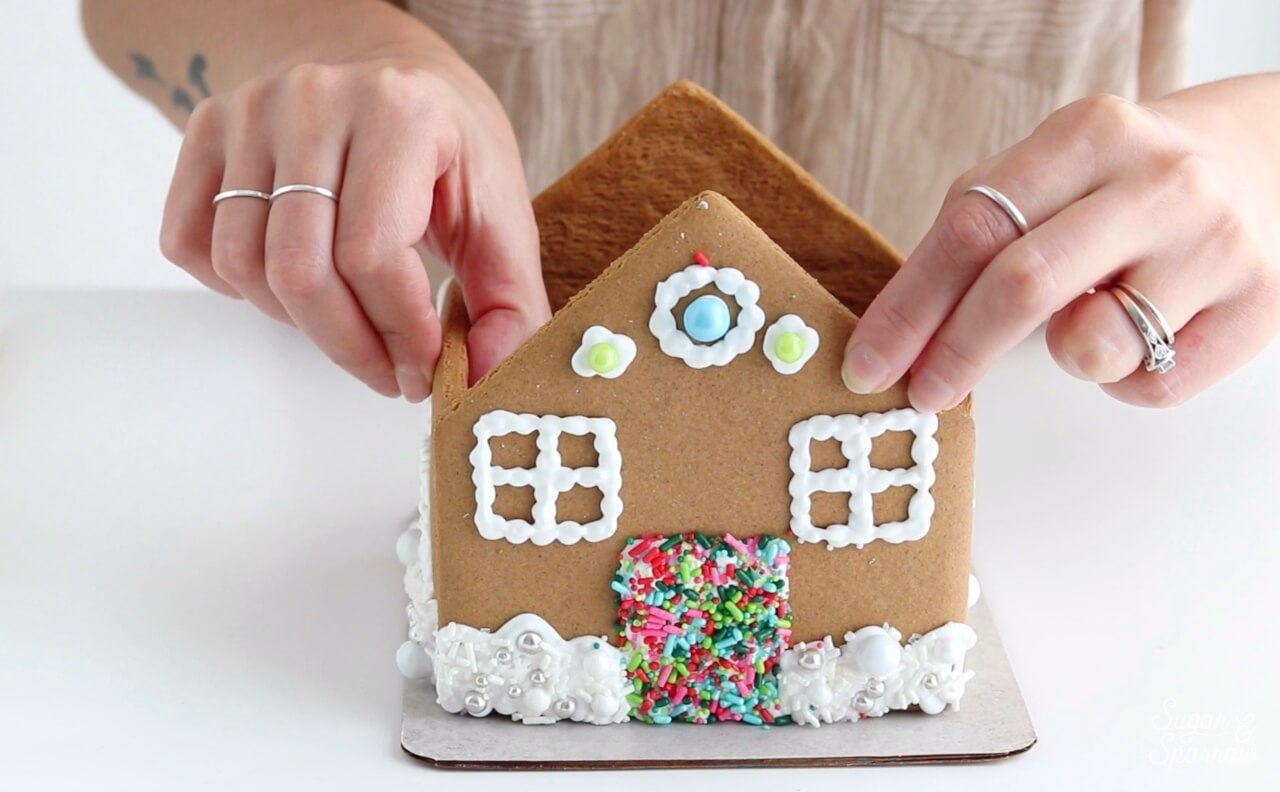 base of gingerbread house