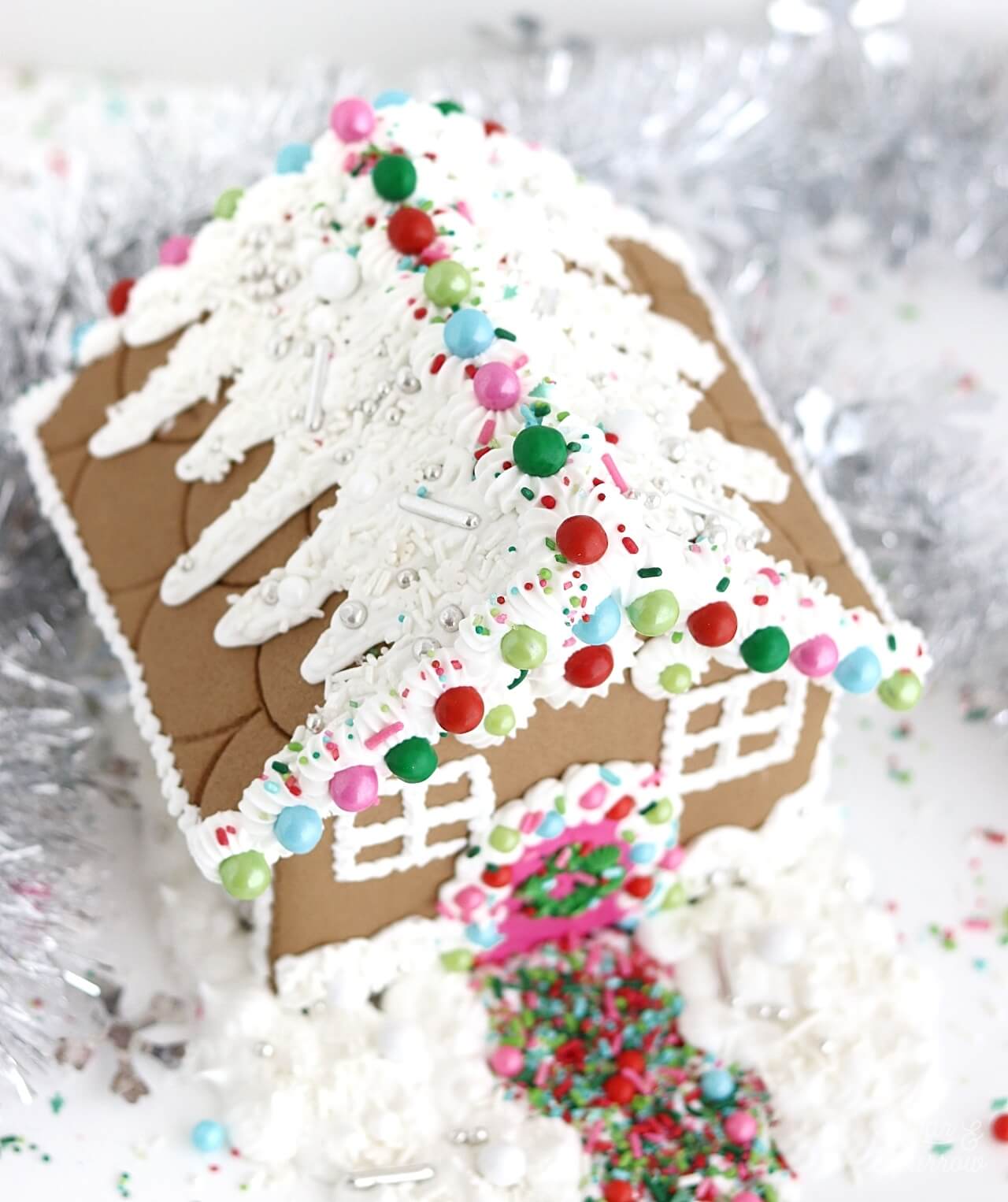 gingerbread house with sprinkles