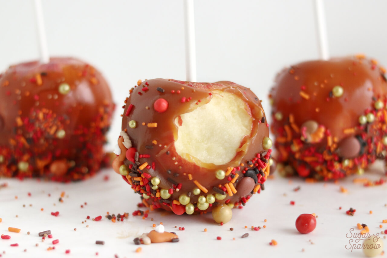 caramel apple recipe with SprinklePop sprinkles