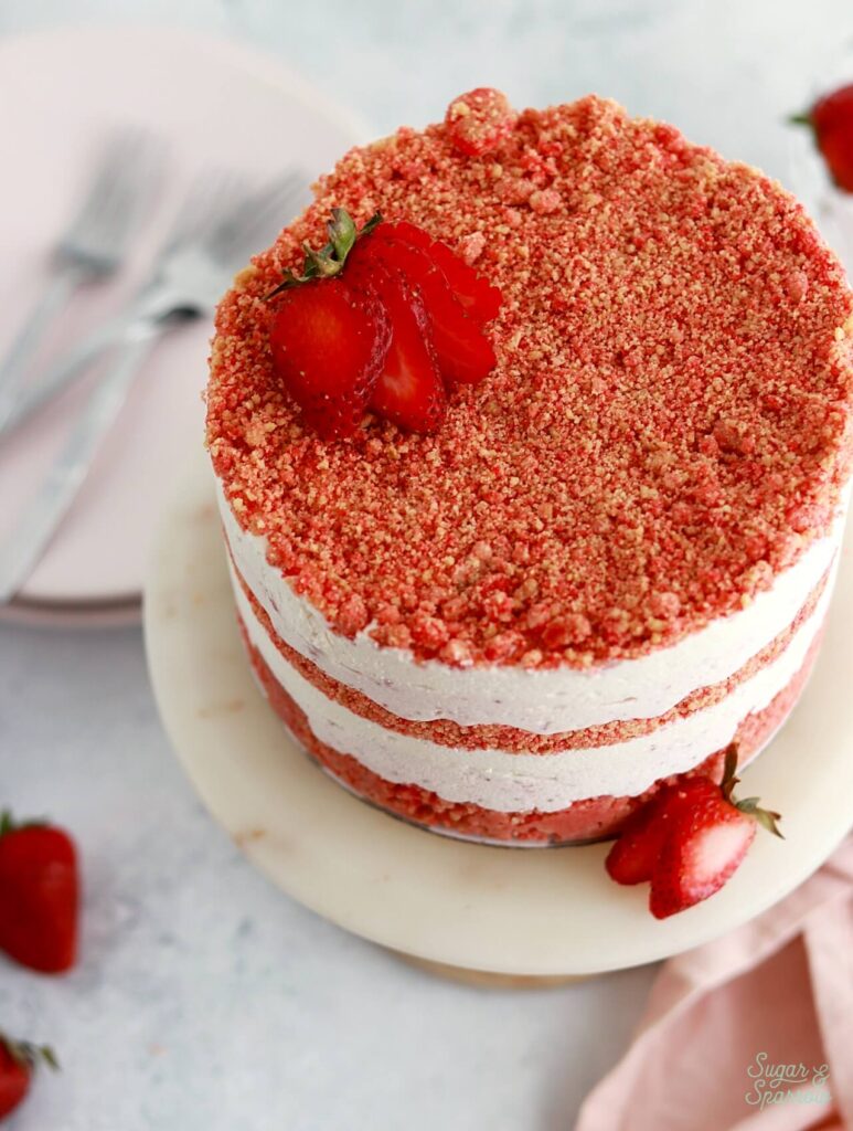 strawberry crunch ice cream cake recipe