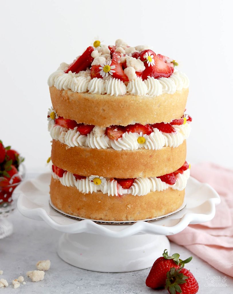 strawberry shortcake layer cake recipe