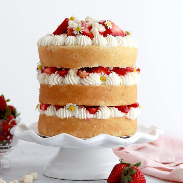 strawberry shortcake layer cake recipe