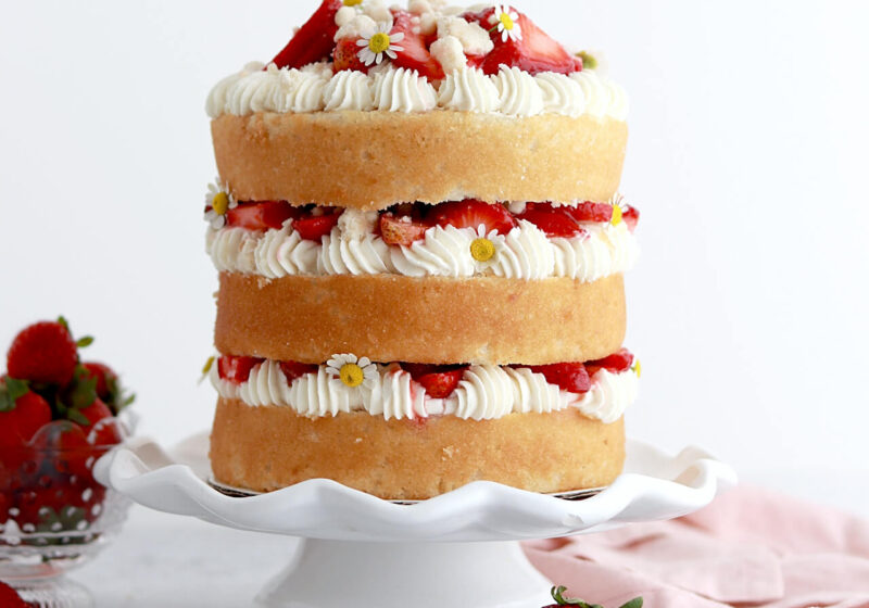 strawberry shortcake layer cake recipe