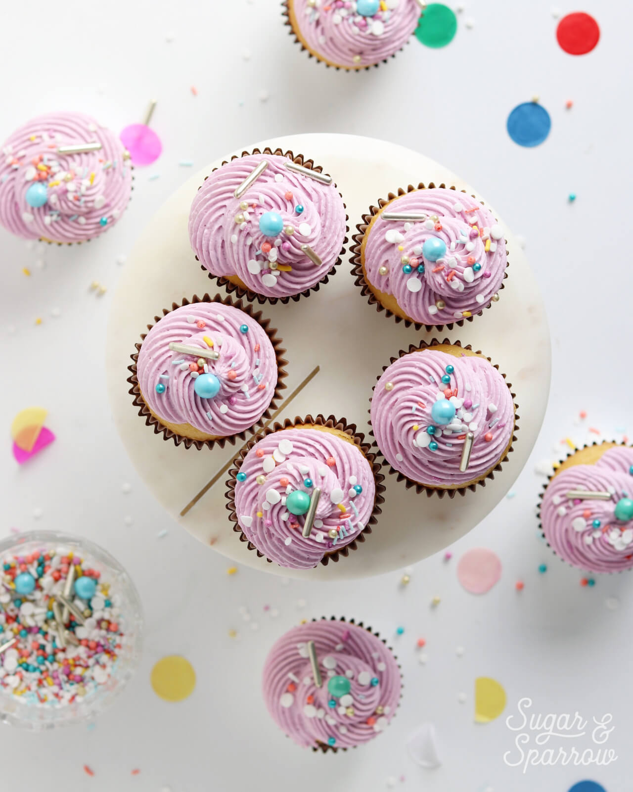 cupcakes by Sugar and Sparrow