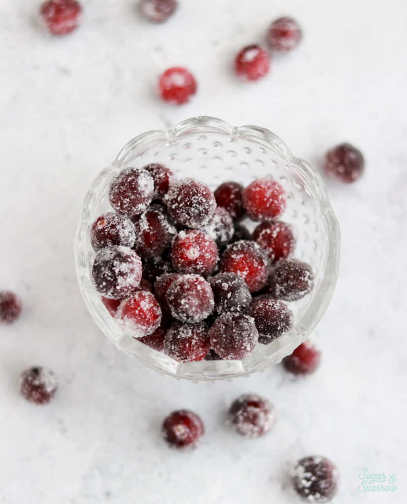 sugared cranberries recipe