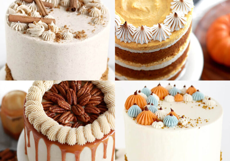 thanksgiving cake recipes by sugar and sparrow