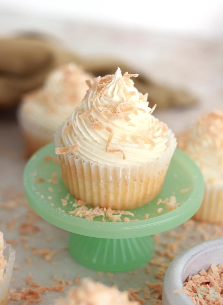 toasted coconut cupcakes with amoretti toasted coconut extract