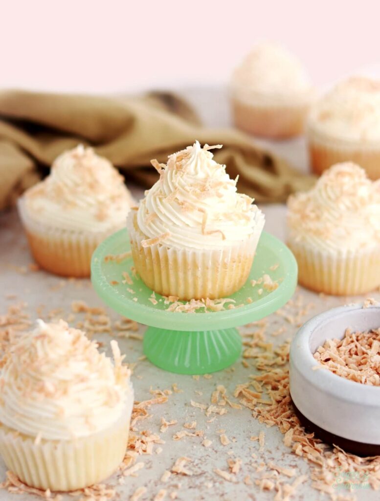 toasted coconut cupcakes