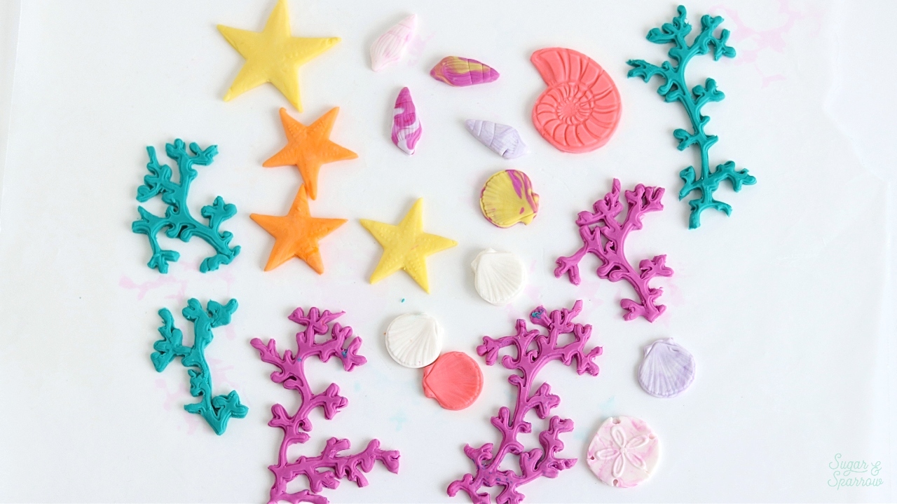 how to make fondant seashells