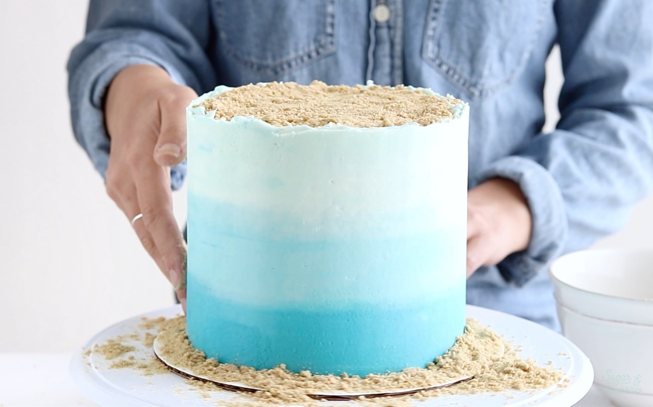 crushed graham cracker edible sand