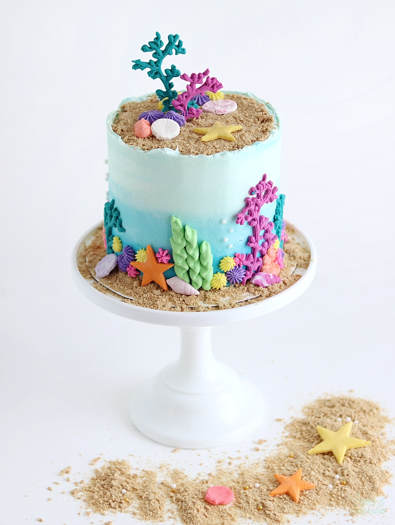 ocean cake by sugar and sparrow