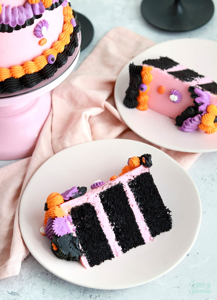 black velvet halloween cake