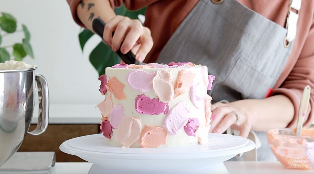 how to make a watercolor cake