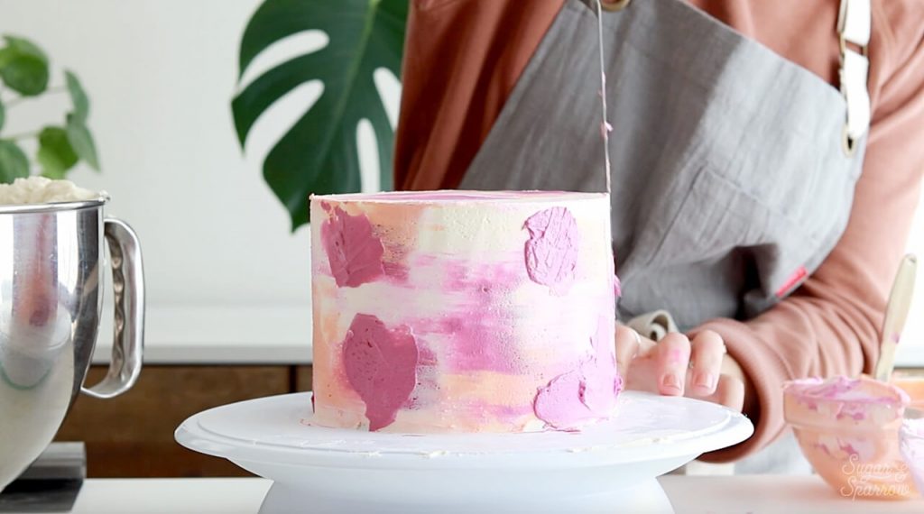 painted watercolor cake tutorial