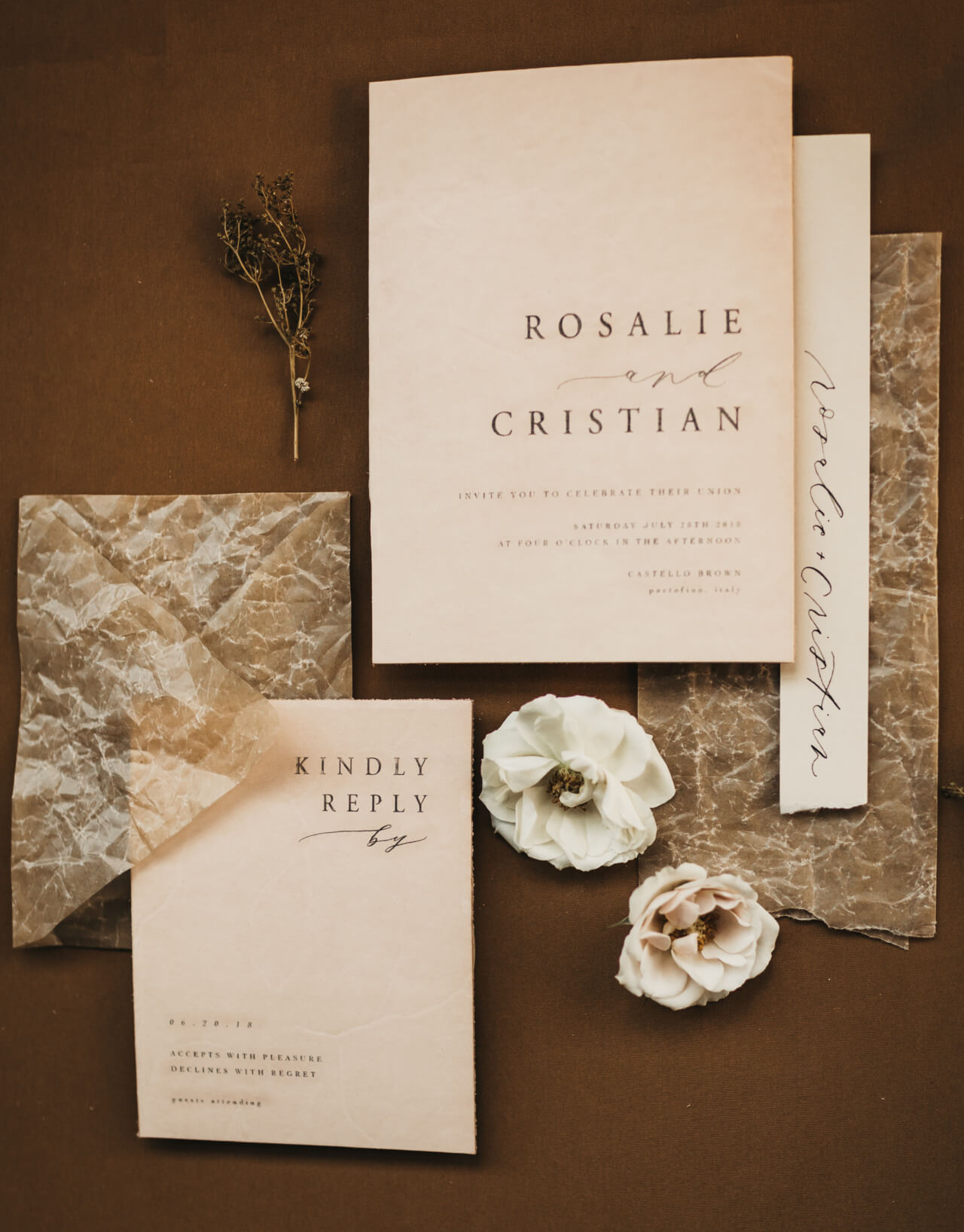 wedding invitations by seek paper co