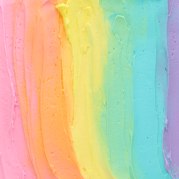 how to mix rainbow buttercream colors