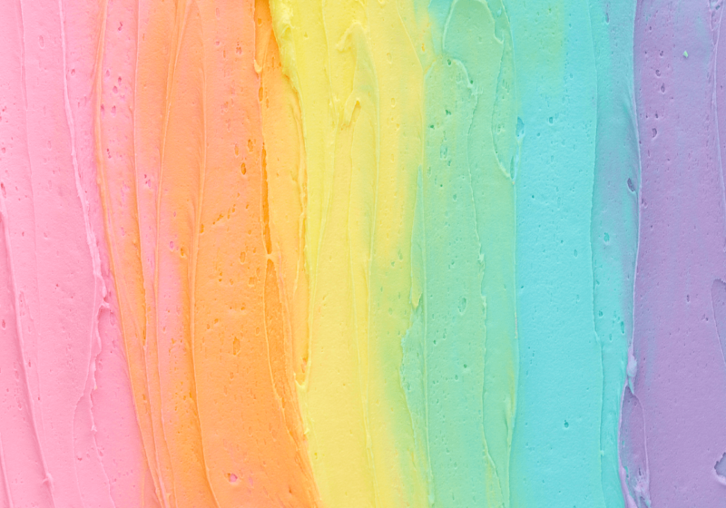 how to mix rainbow buttercream colors