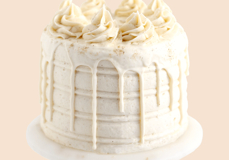 eggnog cake recipe by sugar and sparrow