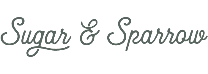 Sugar & Sparrow logo in script font